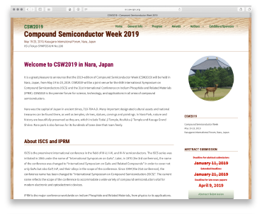 CSW2019サイトのトップページイメージ